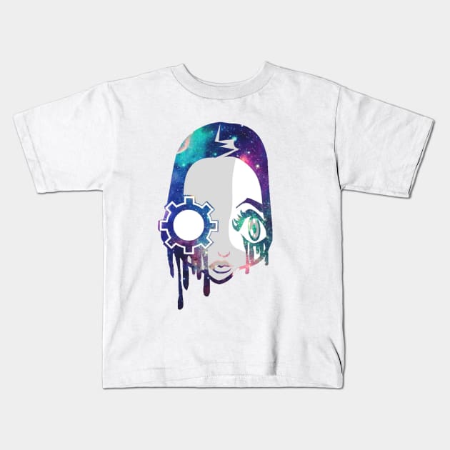 Delta Rose space tears 1 Kids T-Shirt by Fradeknot